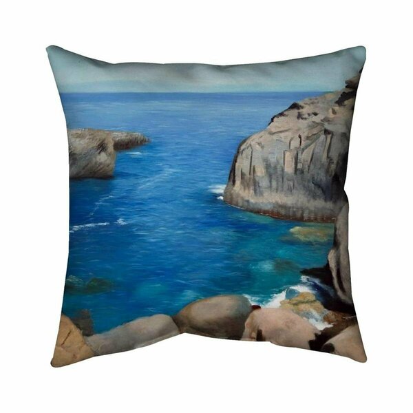 Fondo 20 x 20 in. California Coast-Double Sided Print Indoor Pillow FO2793030